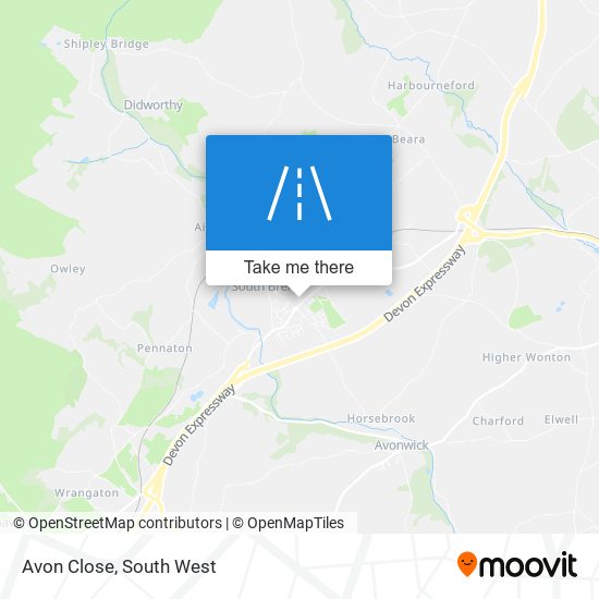 Avon Close map