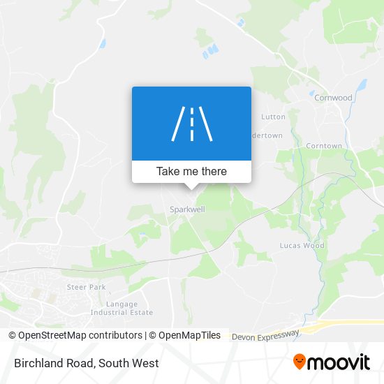 Birchland Road map