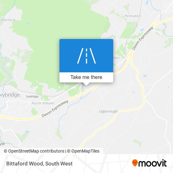 Bittaford Wood map