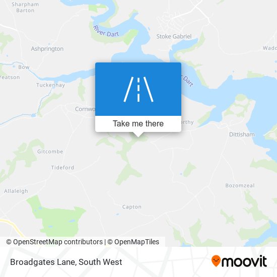 Broadgates Lane map