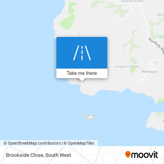 Brookside Close map