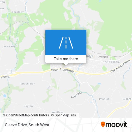 Cleeve Drive map
