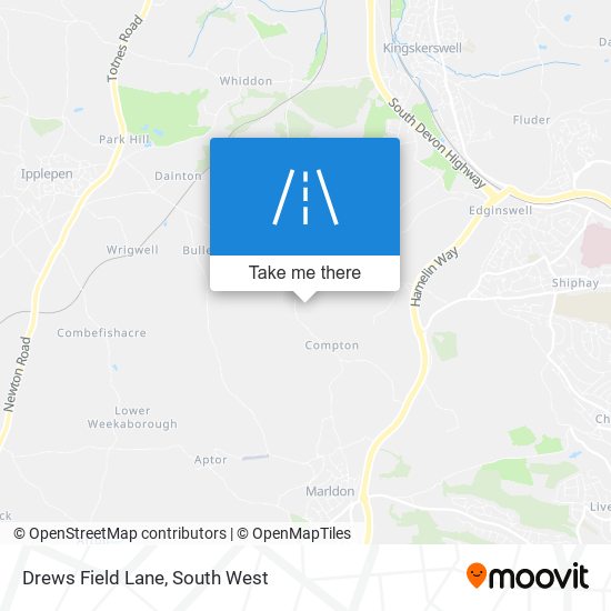 Drews Field Lane map