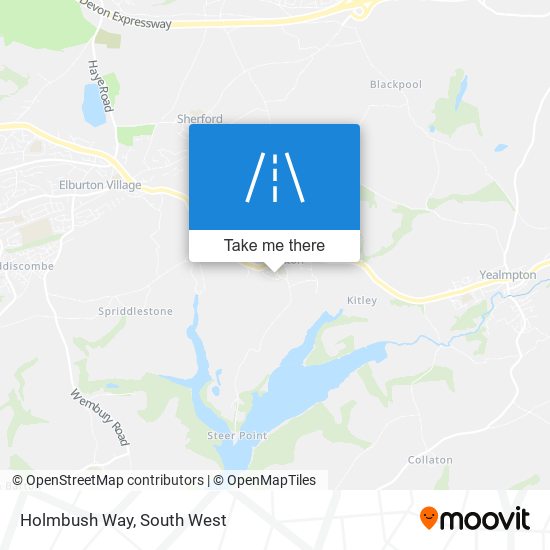 Holmbush Way map