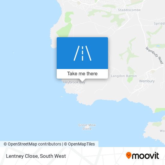 Lentney Close map