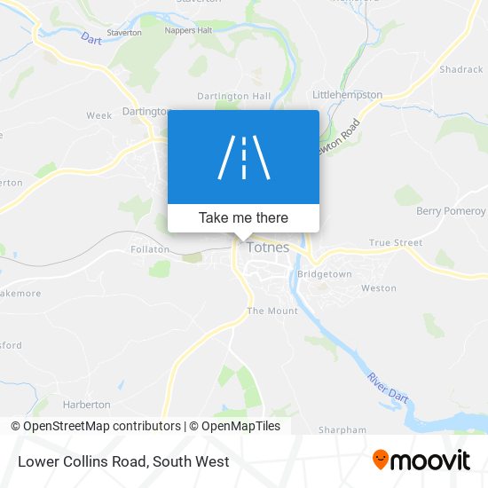 Lower Collins Road map