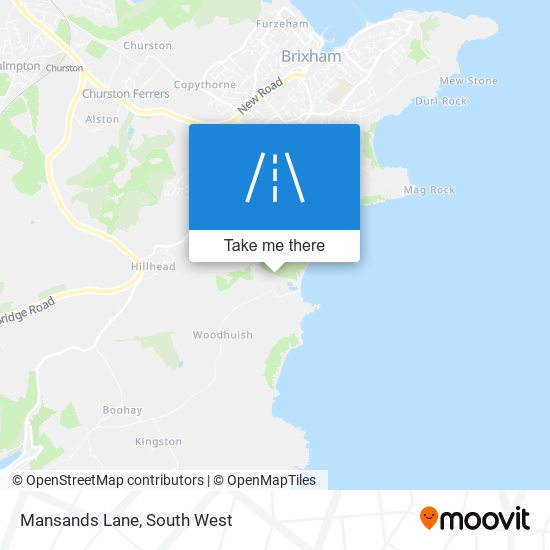 Mansands Lane map