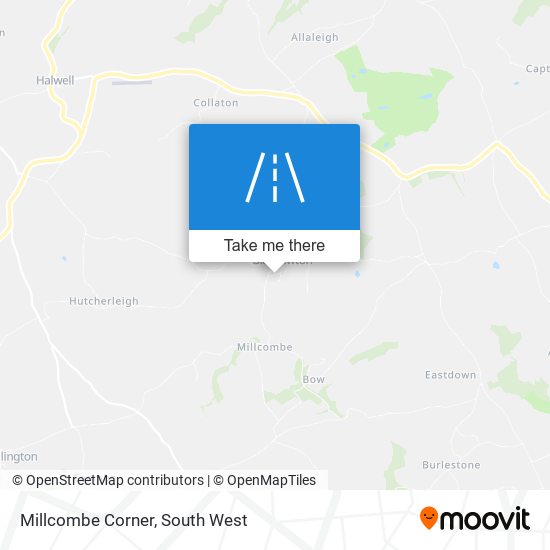 Millcombe Corner map