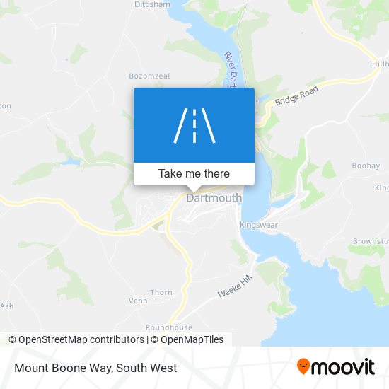 Mount Boone Way map
