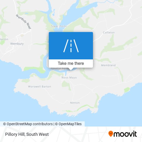 Pillory Hill map