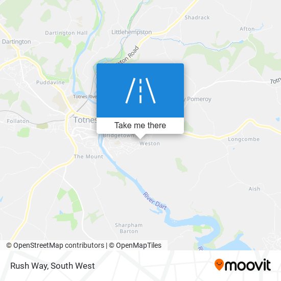 Rush Way map