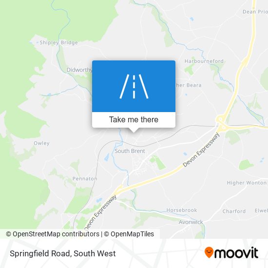 Springfield Road map