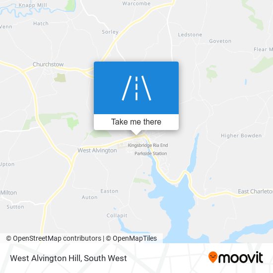 West Alvington Hill map