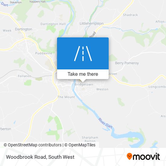 Woodbrook Road map