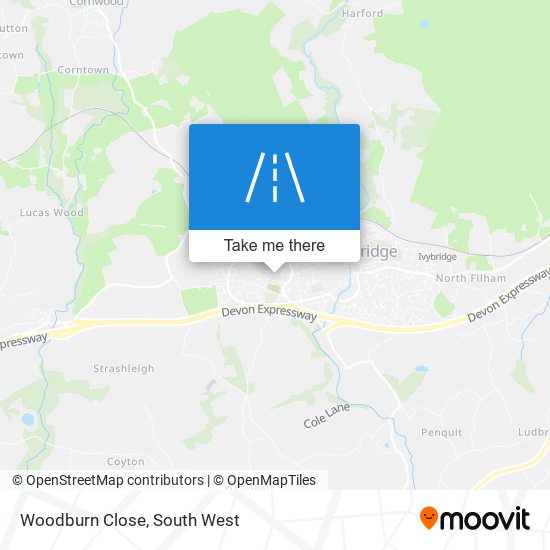 Woodburn Close map