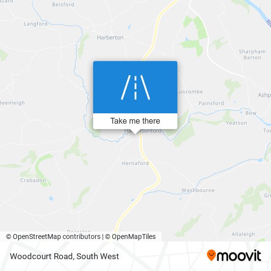 Woodcourt Road map