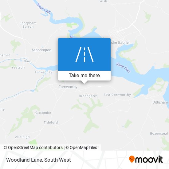 Woodland Lane map