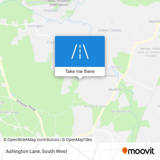 Ashington Lane map