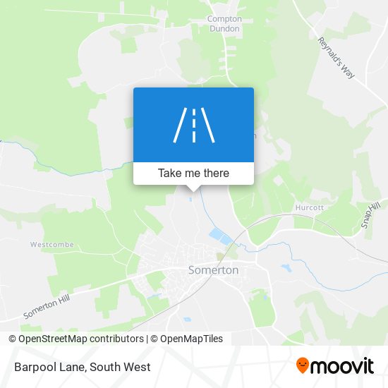 Barpool Lane map
