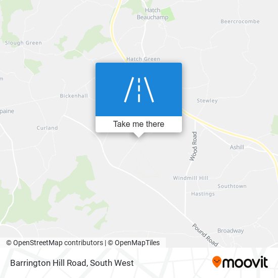 Barrington Hill Road map