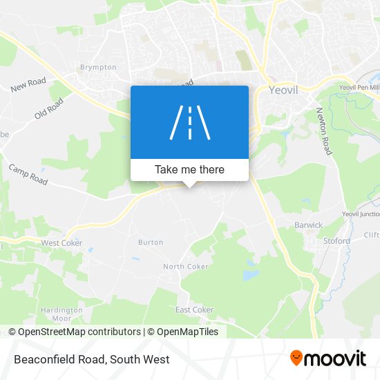 Beaconfield Road map