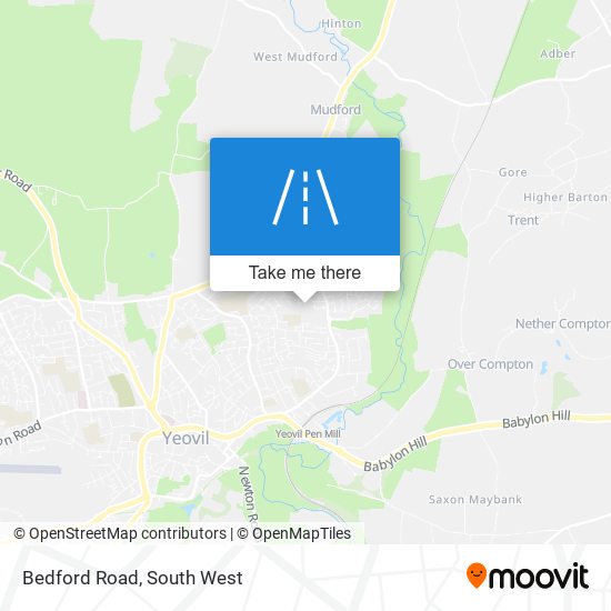 Bedford Road map