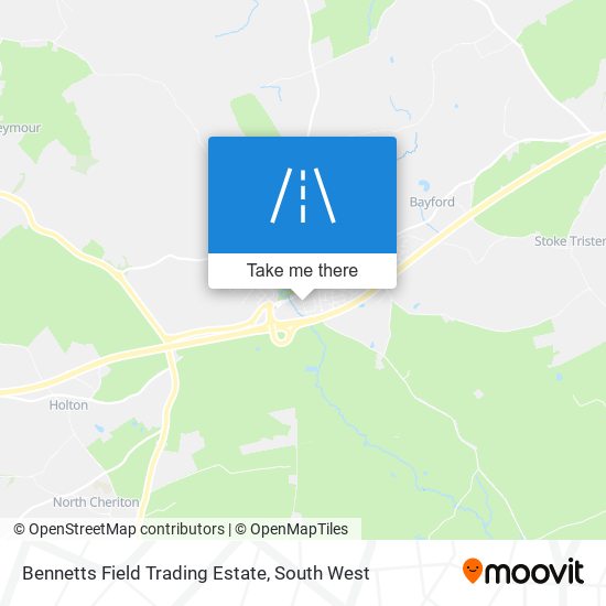 Bennetts Field Trading Estate map