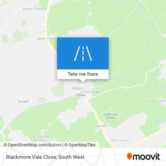 Blackmore Vale Close map