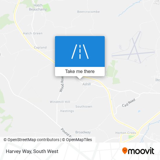 Harvey Way map