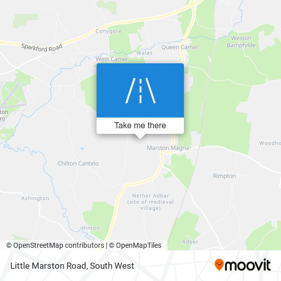 Little Marston Road map