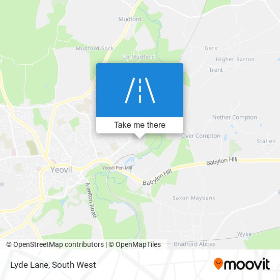 Lyde Lane map