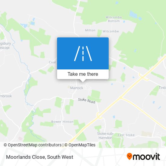 Moorlands Close map