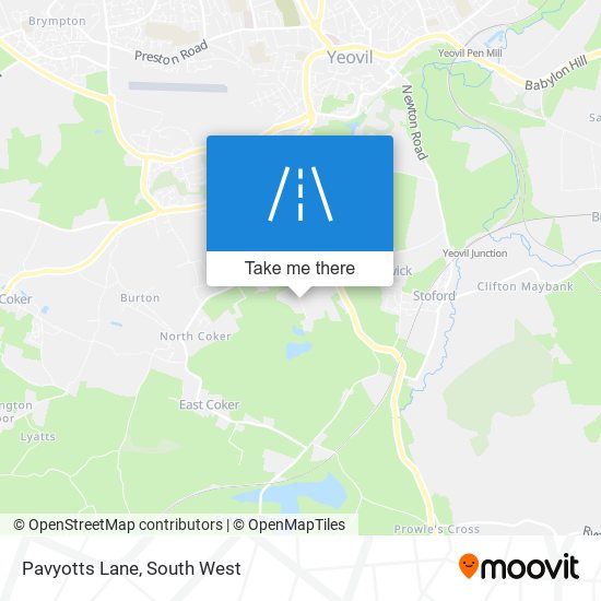 Pavyotts Lane map