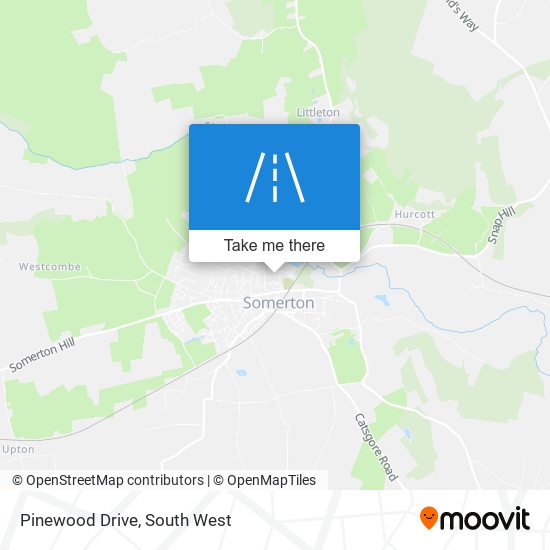 Pinewood Drive map