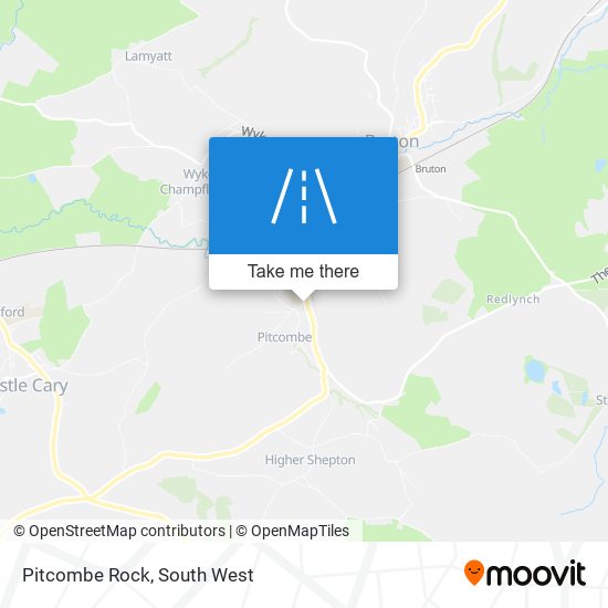 Pitcombe Rock map