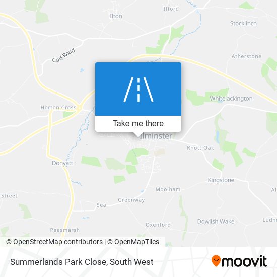 Summerlands Park Close map