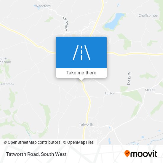 Tatworth Road map