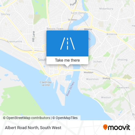 Albert Road North map