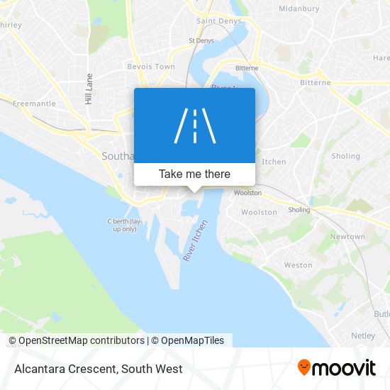 Alcantara Crescent map