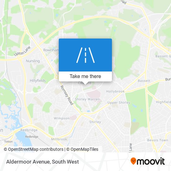 Aldermoor Avenue map