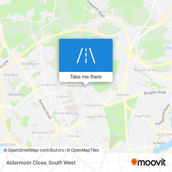 Aldermoor Close map