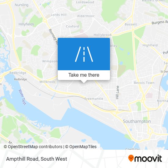 Ampthill Road map