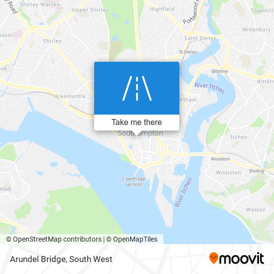 Arundel Bridge map