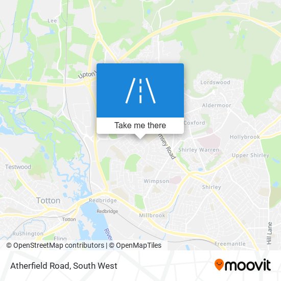 Atherfield Road map