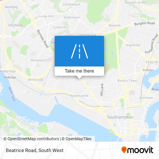 Beatrice Road map