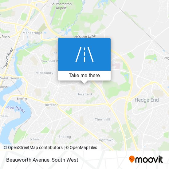 Beauworth Avenue map