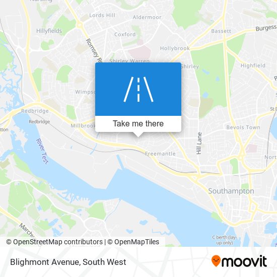 Blighmont Avenue map