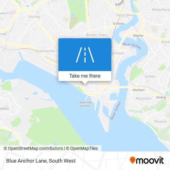 Blue Anchor Lane map