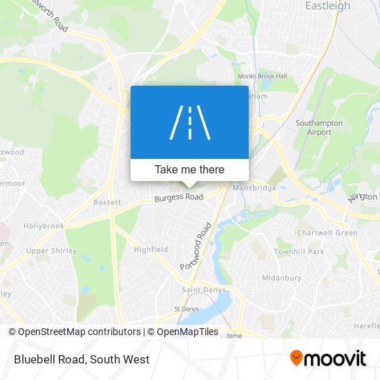 Bluebell Road map
