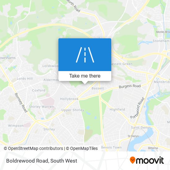 Boldrewood Road map